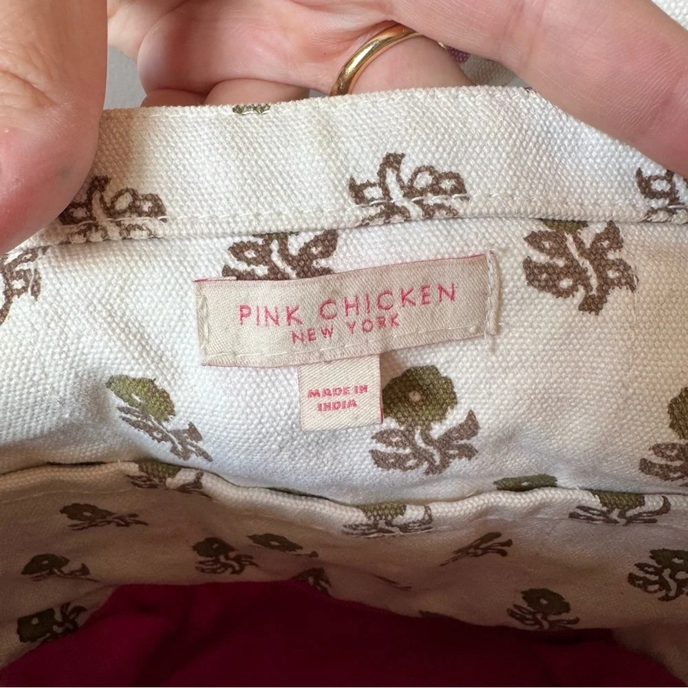 Pink‎ Chicken New York Pink Elephant Mini Canvas Tote Bag